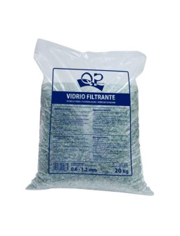 VIDRIO FILTRANTE PARA PISCINAS  SACO 20 KG  