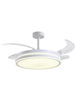 VENTILADOR DC TROYA BLANCO 4 ASPAS 72W