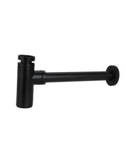 SIFON BOTELLA CROMO LAVABO 1 1/4 NEGRO