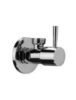 LLAVE ESCUADRA 1/2 x 1/2 CERAMICA DISEÑO REDONDO