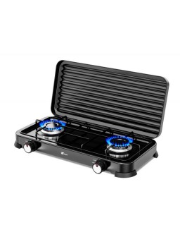 COCINA PORTATIL GAS BUTANO 2 FUEGOS THULOS