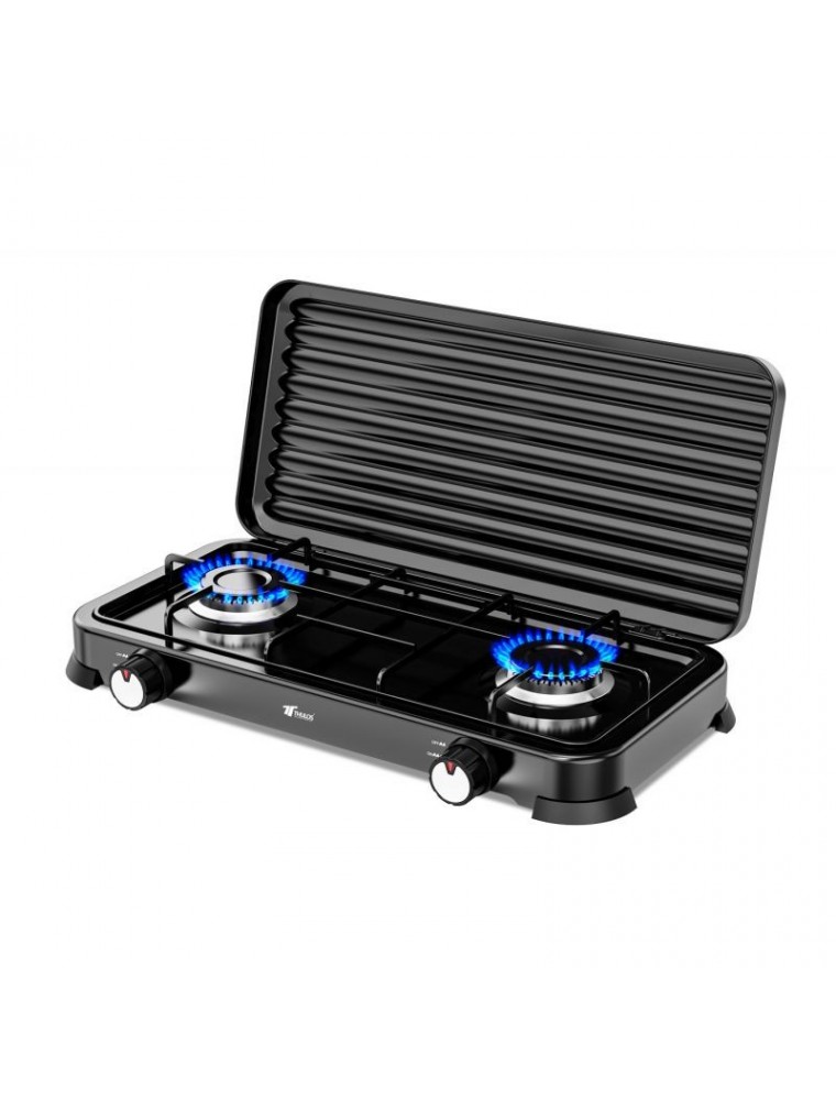 COCINA PORTATIL GAS BUTANO 2 FUEGOS THULOS