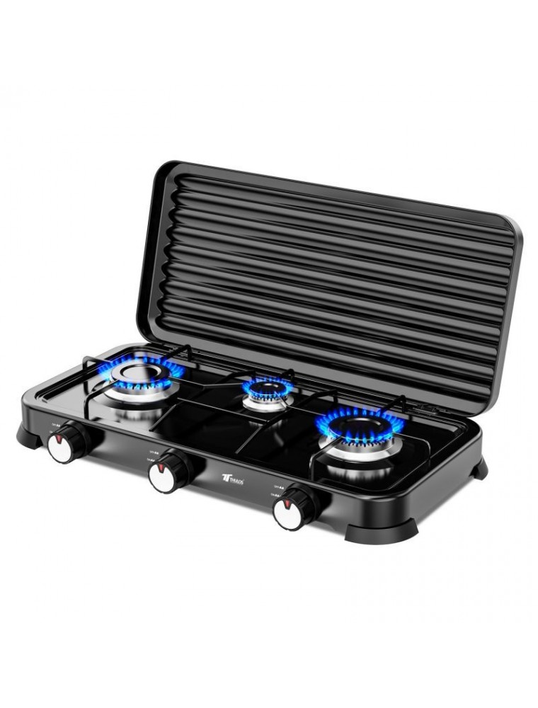 COCINA PORTATIL GAS BUTANO 2 FUEGOS THULOS