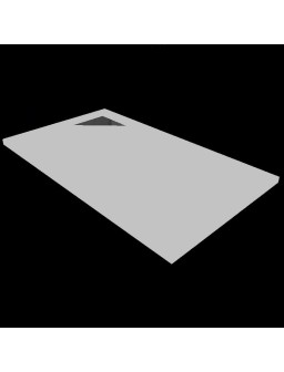 PLATOS DUCHA PIZARRA 80X130 BLANCO MOD ARES