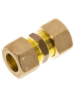 RACOR COMPRESION RECTO 18x18 LATON PARA COBRE