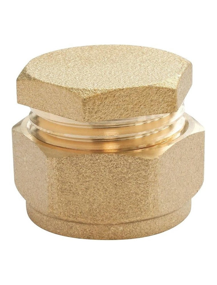 RACOR COMPRESION TAPON 15 LATON PARA COBRE