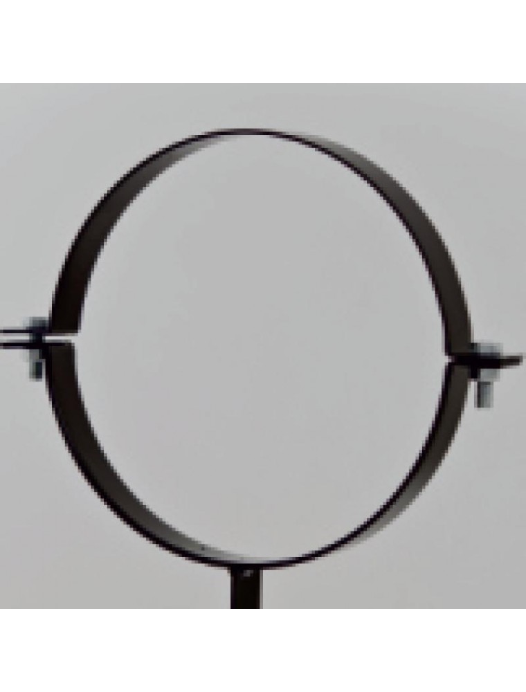 ABRAZADERA VITRIFICADA NEGRA PARA ATORNILLAR  Ø150