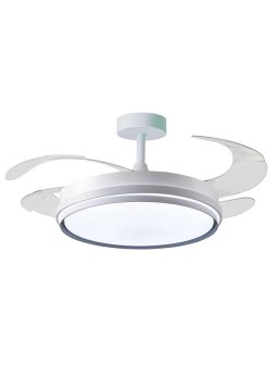 VENTILADOR KIOTO NIQUEL 4 ASPAS  RETRACTILES 72W