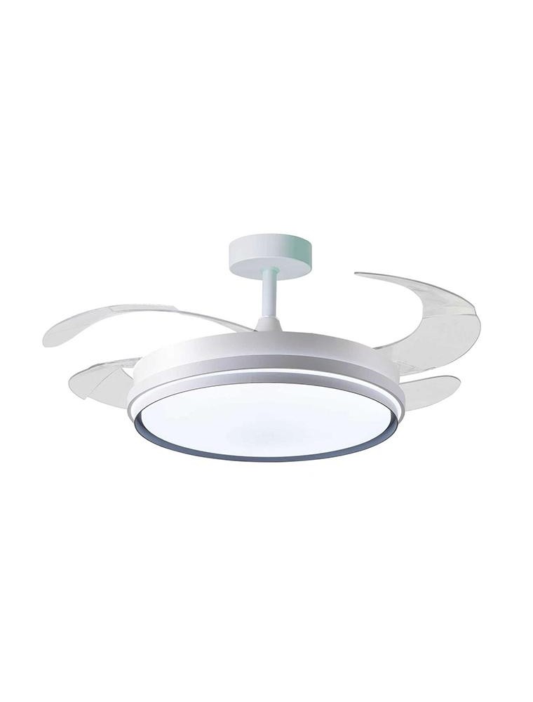 VENTILADOR KIOTO NIQUEL 4 ASPAS  RETRACTILES 72W