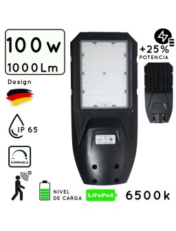 FAROLA  LED SOLAR 100W C/...