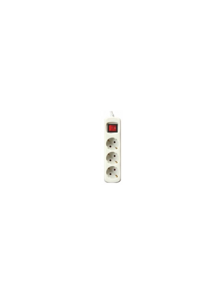 REGLETA 3 TOMAS 1 5m PROTECCION CON INTERRUPTOR BL